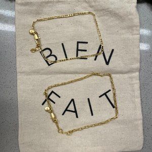 Madewell Two-pack Chain Anklet Set